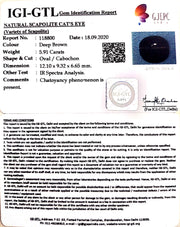 6.56 Ratti Natural Scapolite Cat's Eye with Govt. Lab Certified-(1221)